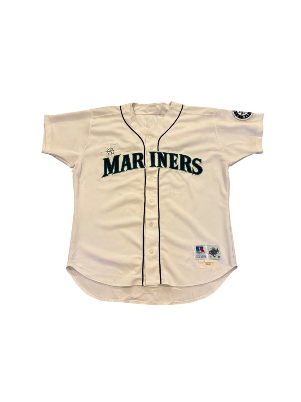 Game Worn Russell Athletic 2000 Seattle Mariners Mike Cameron #44 Signed Jersey